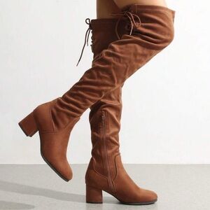 Brown Over-the-Knee Women's Boots